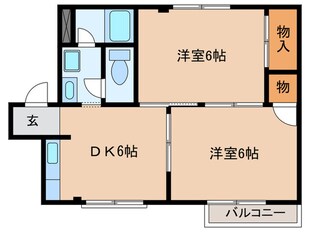 エルディム曽根の物件間取画像